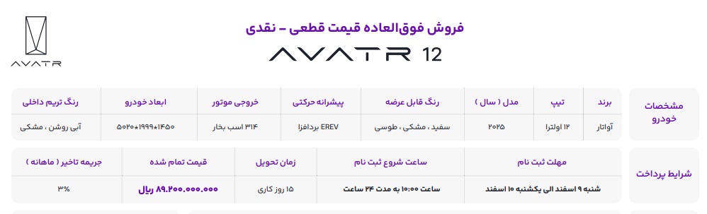 پیش فروش یک خودرو جذاب با تحویل ۱۵ روزه + شرایط